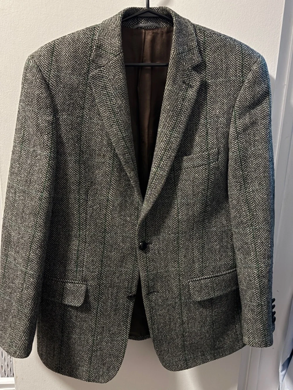 Classic Herringbone Sport Coat - Gray - Picture 1 of 7